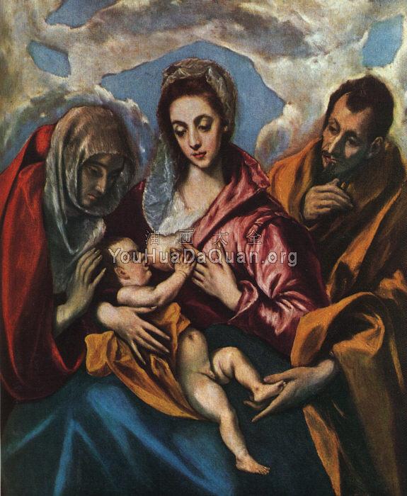 Holy Family (The Virgin of the Good Milk) - 埃尔·格列柯